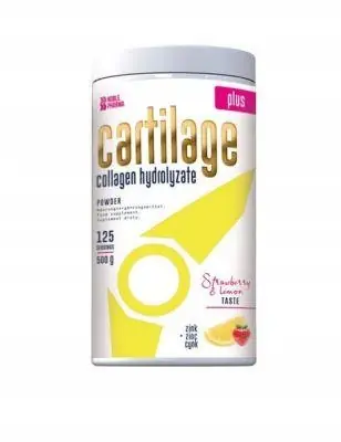 CARTILAGE PLUS COLLAGEN STAWY WIĘZADŁA TRUSKAWKA Z CYTRYNĄ W PROSZKU 500g