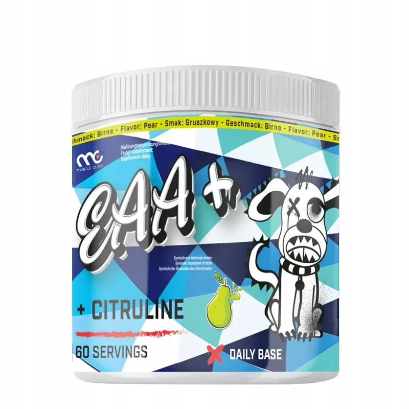 Smoothie EAA+ MuscleClinic Cytrulina Kompleks Aminokwasów Smak Gruszkowy