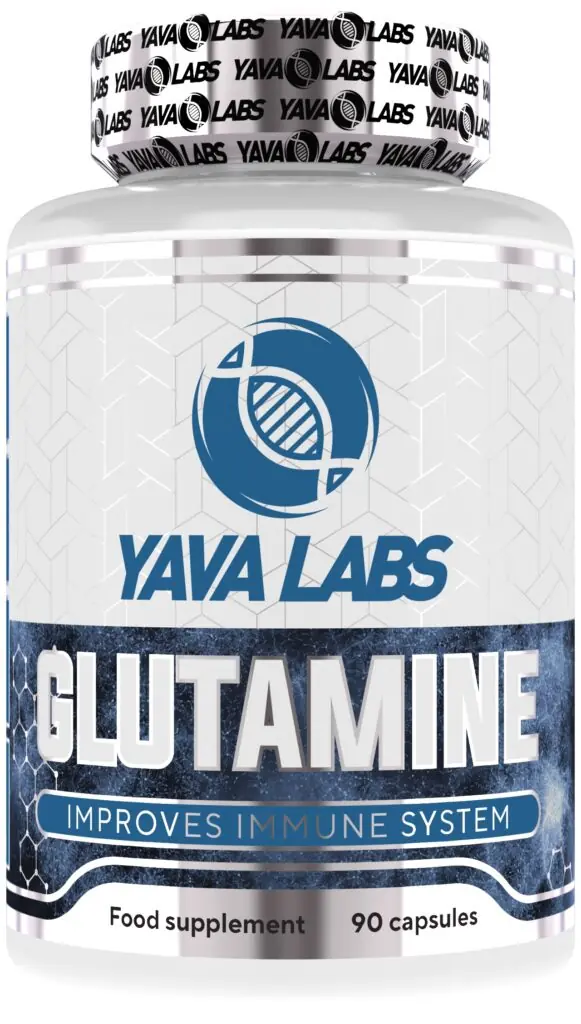 GLUTAMINA 1400 mg Regeneracja i Wsparcie Treningu - 90 kapsułek Yava Labs