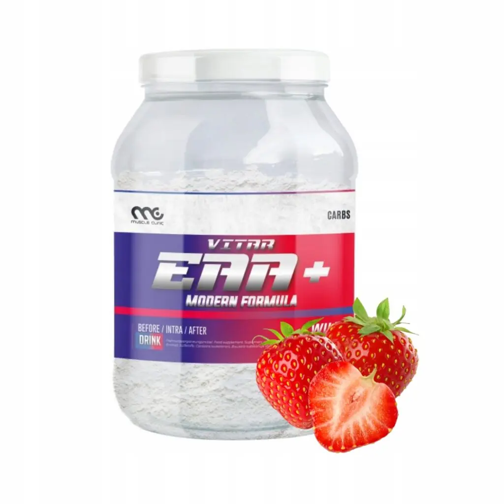 Węglowodany wzbogacone o aminokwasy Vitar EAA 1000 g Truskawka