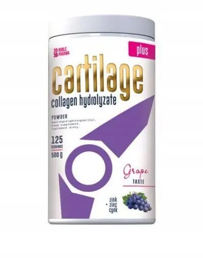 KOLAGEN WOŁOWY CARTILAGE PLUS STAWY KOŚCI WIĘZADŁA WINOGRONO PROSZEK 500g