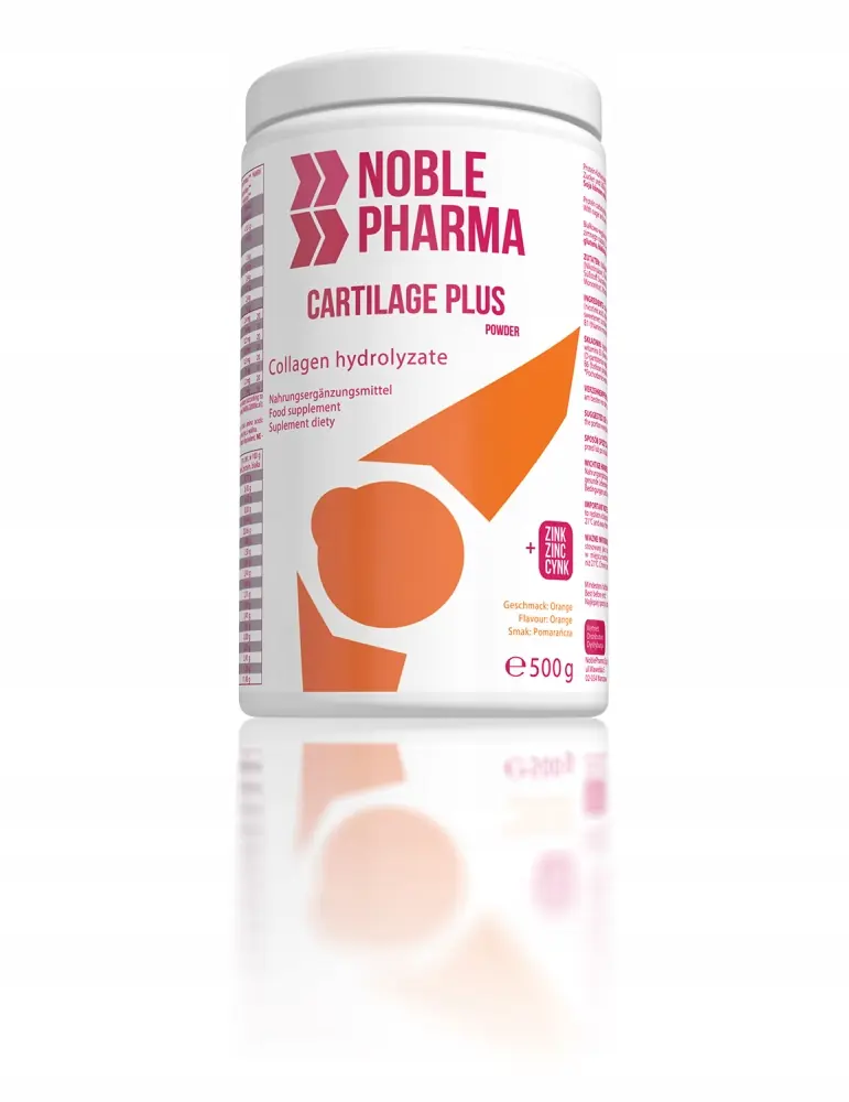 KOLAGEN WOŁOWY CARTILAGE PLUS STAWY KOŚCI WIĘZADŁA POMARAŃCZA PROSZEK 500g
