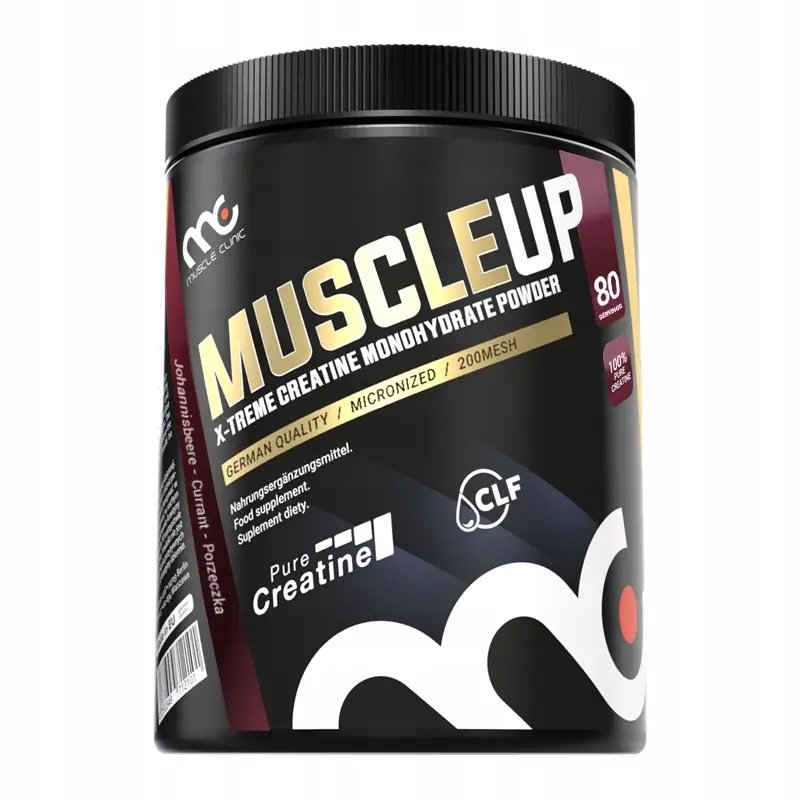 Muscle Clinic MuscleUp Kreatyna Monohydrat Proszek 400g Czarna Porzeczka