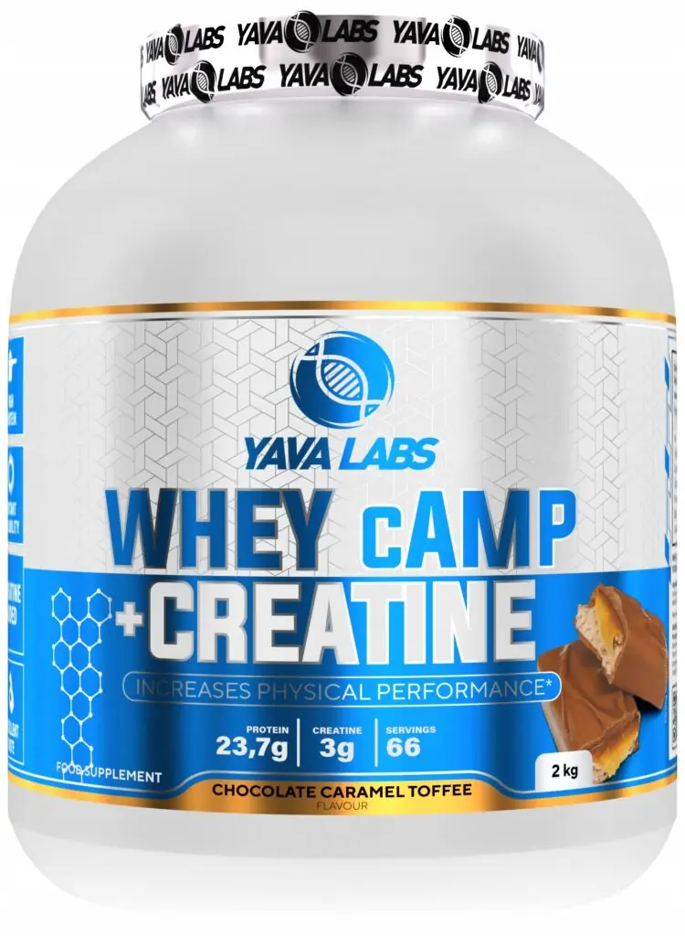 Yava Labs Whey cAMP creatine Białko proteina kreatyna 2kg czekolada karmel