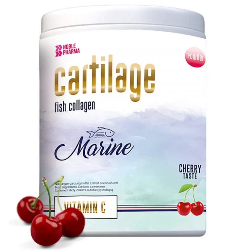 KOLAGEN RYBI FISH COLLAGEN NOBLE PHARMA CARTILAGE MARINE 200G WIŚNIA