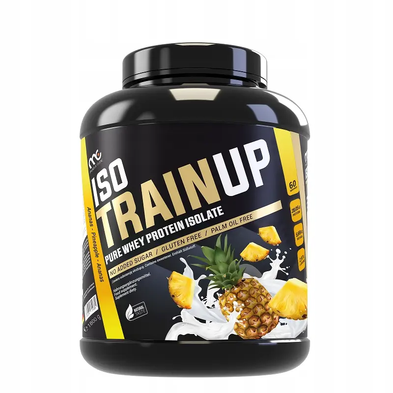 MUSCLE CLINIC ISO TRAIN UP IZOLAT BIAŁKA WPI BIAŁKO NA MASĘ 1800G ANANAS